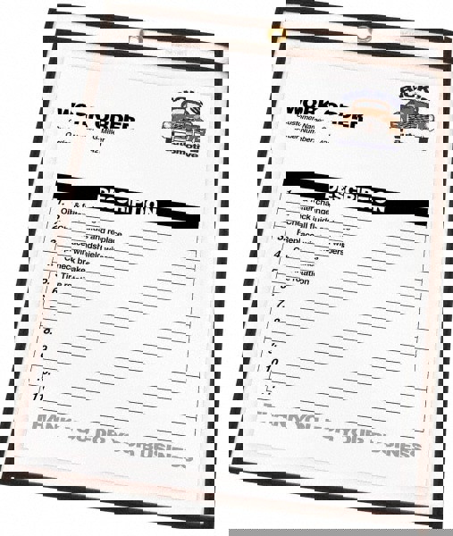 50 Pc Shop Ticket Holder: Clear